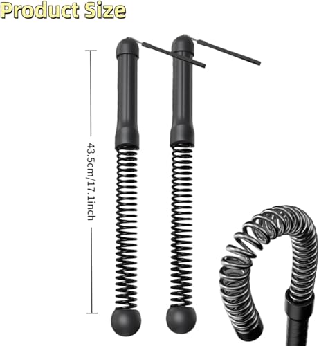 2pcs Weighted Ropeless Battle Ropes for Home Gym, Heavy Duty Weighted Cordless Battle Ropes for Men Women, Portable Exercise Workout Equipment for Strength Building, HIIT, SOGA para Ejercicios