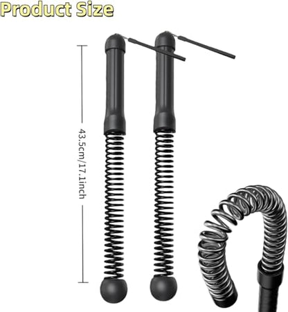 2pcs Weighted Ropeless Battle Ropes for Home Gym, Heavy Duty Weighted Cordless Battle Ropes for Men Women, Portable Exercise Workout Equipment for Strength Building, HIIT, SOGA para Ejercicios
