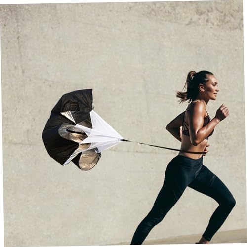 balacoo Resistance Parachute for Speed Training – Adjustable Drag Chute for Sprinting and Running Exercises Black for Football and Athletic Performance