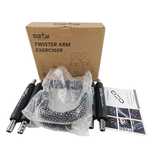 DEFY Adjustable Arm Twister Trainer (30-110 Lbs) with 4 Steel Springs & 3 Resistance Levels – Portable Chest Expander for Biceps, Shoulders, and Upper Body Fitness
