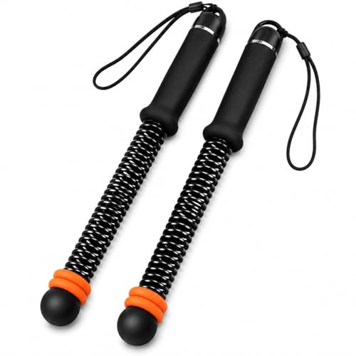 Weighted Cordless Ropeless Battle Ropes – Portable Home Gym Workout Rope for HIIT Training, Upper Body Strength & Core Endurance (Men & Women) - color: Black