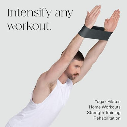 Bala Bands Resistance Bands, Non-Slip Fabric Exercise Bands - color: CHARCOAL, size: Resistance Bands (Set of 3)