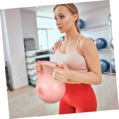Happyyami Pink PE Water Kettlebell for Strength Training Soft-sided Kettle Bell for Home Gym Workouts Portable Heavy Kettlebell with Comfortable Grip for Men and Women Fitness