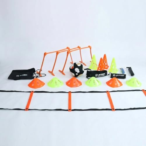 Agility Ladder Training Set, Soccer Cones & Hurdles, Football Training Equipment, Speed & Agility Gear