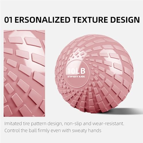 Medicine Ball 8, 10 lbs Slam Ball Weighted Balls for Exercise Strength and Crossfit Workout