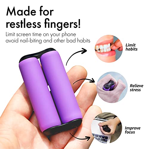 ONO Roller - Handheld Fidget Toy for Adults | Help Relieve Stress, Anxiety, Tension | Promotes Focus, Clarity | Compact, Portable Design (Purple, Junior Size - ABS Plastic) - size: Junior Size, style: ABS Plastic - Purple