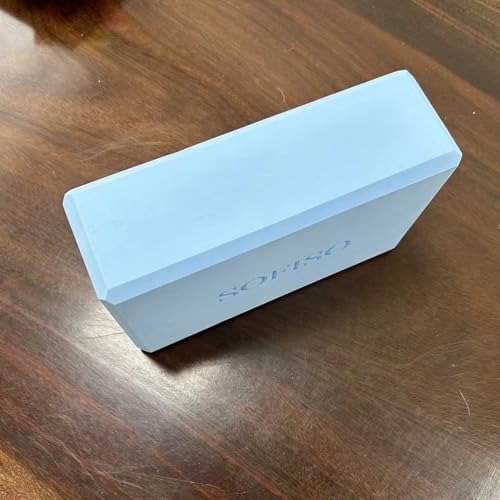 Yoga Block Soft Yoga Equipment Non-Slip Foam Blocks with Beveled Edges Home Gym Accessory Pilates Tool Lightweight for Travel Extra Firm Workout Accessory