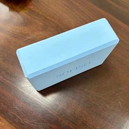 Yoga Block Soft Yoga Equipment Non-Slip Foam Blocks with Beveled Edges Home Gym Accessory Pilates Tool Lightweight for Travel Extra Firm Workout Accessory
