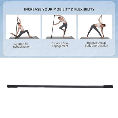 Yosoo Health Gear Adjustable Yoga Stretch Stick, 3 Lengths