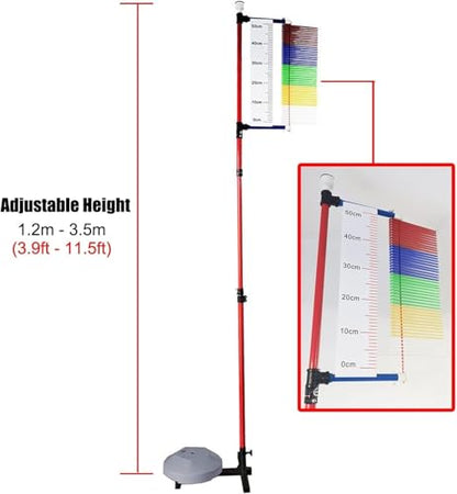 Vertical Jump Tester for Basketball - Adjustable 1.2m-3.5m Measurement Tool, Sports Training Aid Assessment & Performance Improvement