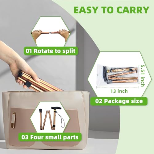 Shoulder Pulley for Physical Therapy, Foldable Shoulder Wand Rotator Cuff Rehab – Portable & Shoulder Reliever with Hook, Lightweight Stretching Tool – Durable Shoulder Exercise Equipment (Gold) - color: Gold