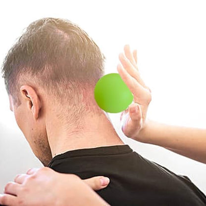 2 Piece Different Density- Foot Hand Deep Tissue Massage Ball for Trigger Point Therapy, Myofascial Release Balls for Feet, Jaw, Back, Plantar Fasciitis, Tight Muscles Massage Tool - color: 1.8" Bluegreen
