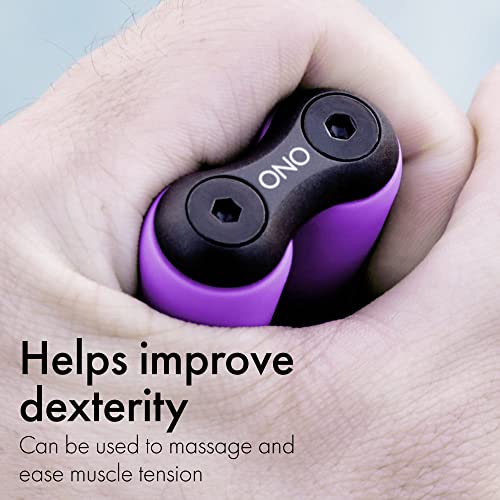 ONO Roller - Handheld Fidget Toy for Adults | Help Relieve Stress, Anxiety, Tension | Promotes Focus, Clarity | Compact, Portable Design (Purple, Junior Size - ABS Plastic) - size: Junior Size, style: ABS Plastic - Purple