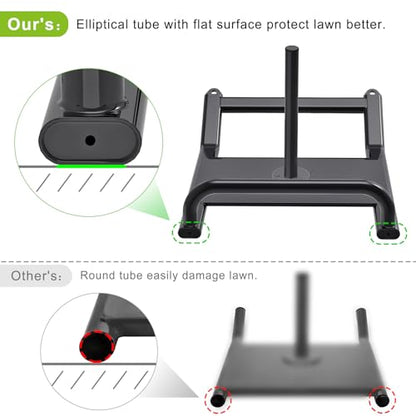 Dolibest Weight Sled, Fitness Sled, Workout Sled for Fitness Strength Training and Speed Improvement, Push-Pull Prowler Training, Suitable for 1-2" Weight Plates, Black - color: Black Pull-Push Sled-3