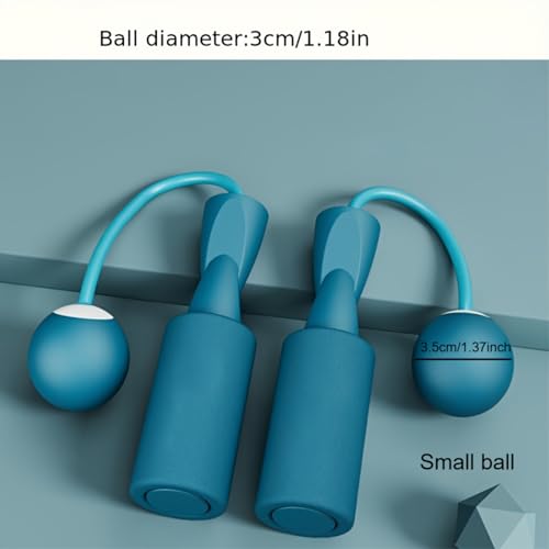 Weighted Cordless Jump Rope for Fitness - Silent Skipping Rope for Home Workouts, Adults & Beginners
