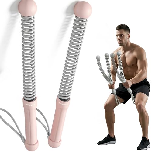 PROIRON Cordless Battle Rope Weighted Ropeless Battle Ropes for Home Gym Workout Exercise Rope for HIT Training Ropes for Men & Women Pink