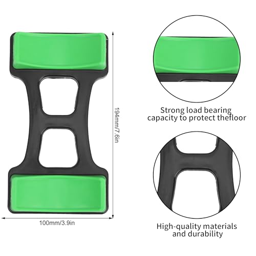 OUKENS Dumbbell Bracket Mat, 1 Pair 7.6x3.9 inches Holds up to 60kg ABS Dumbbell Storage Frame Stand Holder, Prevents Rolling & Scratches, Floor Protection Mat for Home Gym
