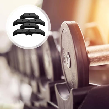 6Pcs Dumbbell Storage Rack Stable Dumbbell Saddles Replacement Weight Organizer for Home Gym Fitness Equipment 5.90X1.57X0.39In