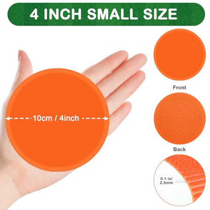 4inch & 9inch Poly Spots Spot Markers for Gym Floor, 12/24 Pcs Flat Cones Non-Slip Rubber Floor Dots Agility Markers for Soccer Basketball Sports Speed Training, Dance, Classroom Activities - style: 24Pcs 4 inch Orange
