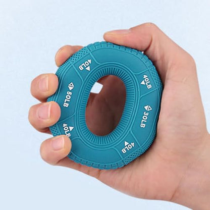 Artibetter Hand Grip Strengthener Ring Set Silicone Finger Strength Trainer with 3 Resistance Levels 30-50lb Wrist Exerciser for Stress Relief and Fitness Training