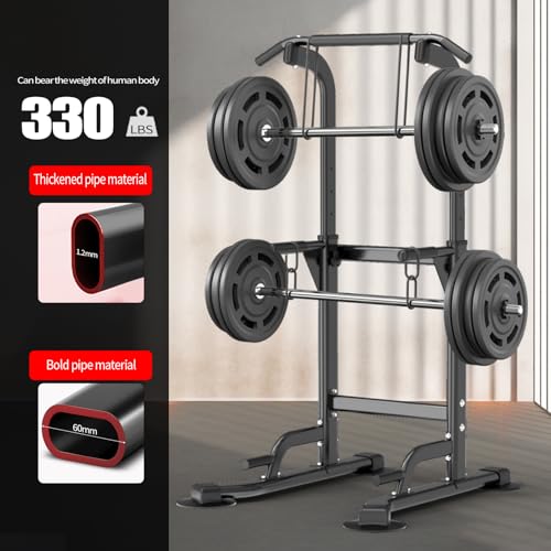 Z ZHICHI Pull-Up Dip Station Pull-Up Chin-Up Weight Capacity 350LBS - color: black