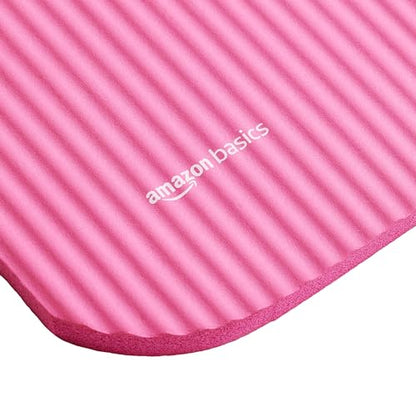 Amazon Basics Extra Thick Exercise Yoga Mat with Carrying Strap
