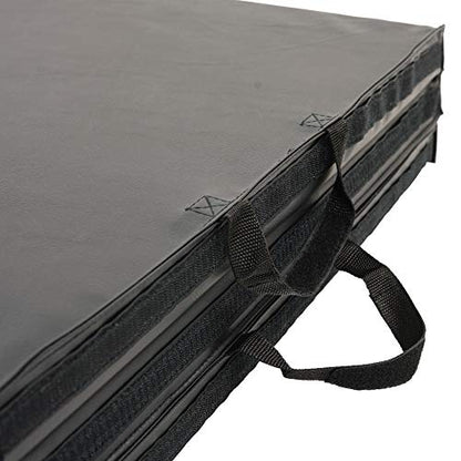 Sunny Health & Fitness Tri-Folding & Puzzle Exercise Mats – Extra Thick, Durable, Non-Slip, Water-Resistant Cushioning for Home Gym, Yoga, MMA, Gymnastics, Cardio, and Core Workouts - style: 6 FT x 3 FT