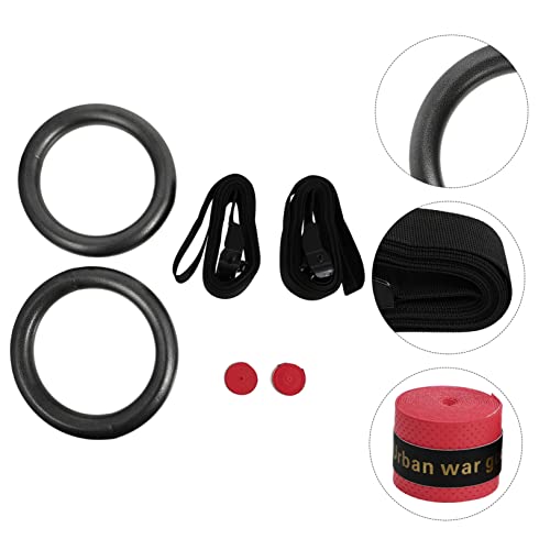 Adjustable Small Fitness Rings Set Webbing for Home Gymnastics Training Convenient Workout Equipment for Strength and Bodyweight Exercises Random Color