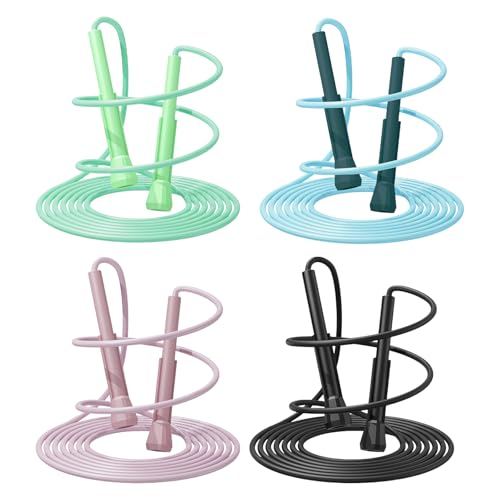 Flintronic Skipping Rope Adult for Men & Women, Adjustable Jump Rope with Non-Slip Handle, Speed Jumping Rope for Home Exercise & Body Fitness, Exercise Workout Outdoor