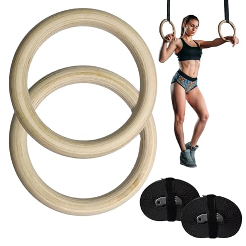 Gymnastic Rings for Pull Up Bar Non-Slip Calisthenics Fitness Wear-Resistant Ring Exercise Home Outdoor Training