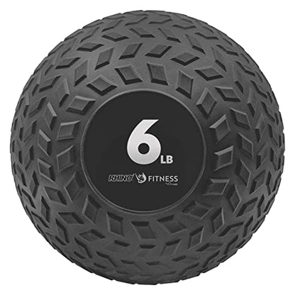 Champion Sports Rhino Fitness Slam Ball – Sand-Filled, Bounce-Resistant Ball for Strength & Conditioning, 6–50 lb - style: 6 Pound