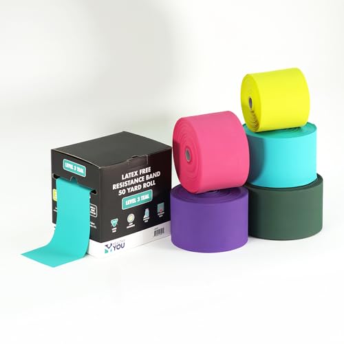 Latex Free Resistance Band 50 Yard Rolls - color: Lime v2