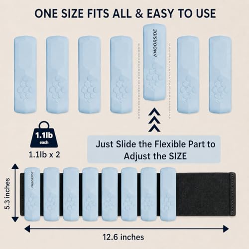 Adjustable Wrist & Ankle Weights for Women & Men – Wearable Weights Set for Walking, Pilates, Yoga, Barre, Running & Home Workouts – Comfortable Silicone Fitness Bands for Strength & Toning