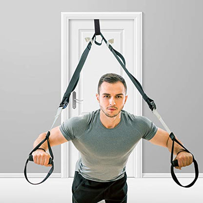 Sumind 4 Pieces Door Resistance Bands Cable Door Foam Exercise Training Strap for Workout Fitness