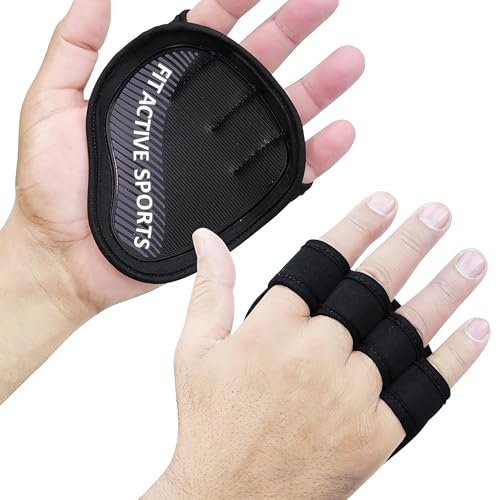 Workout Gloves for Gym - Durable Gym Grips, & Grip Pads - Rubber Padding to Avoid Calluses - Suits Men & Women - color: Gray, size: Small-Medium