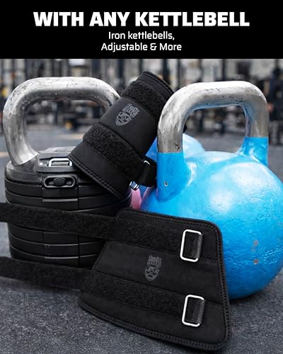 THEFITGUY Kettlebell Wrist & Forearm Guards for Men & Women, 7mm (Pair) | Impact-absorbing neoprene with adjustable straps and flexible no-insert comfort for cleans, snatches and presses