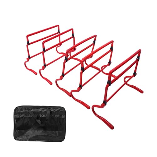 5Pcs Agility Training Hurdles Adjustable Speed Obstacles for Football Soccer Basketball Running Games