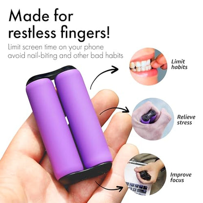 ONO Roller - Handheld Fidget Toy for Adults | Help Relieve Stress, Anxiety, Tension | Promotes Focus, Clarity | Compact, Portable Design (Purple, Full Size - ABS Plastic) - size: Full Size, style: ABS Plastic - Purple