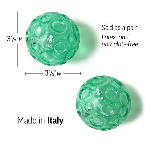 OPTP Franklin Method Textured Ball Set - 2 Inflatable Massage Balls; Textured Ball Set for Self-Massage, Exercise, Muscle Tension and Myofascial Relief