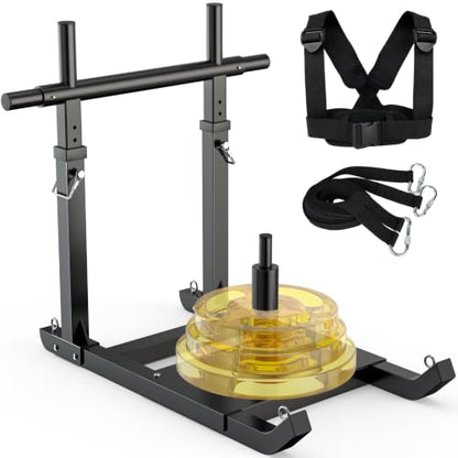 GanFindX Workout Weight Sled for Speed & Athletic Strength Training - color: Dark