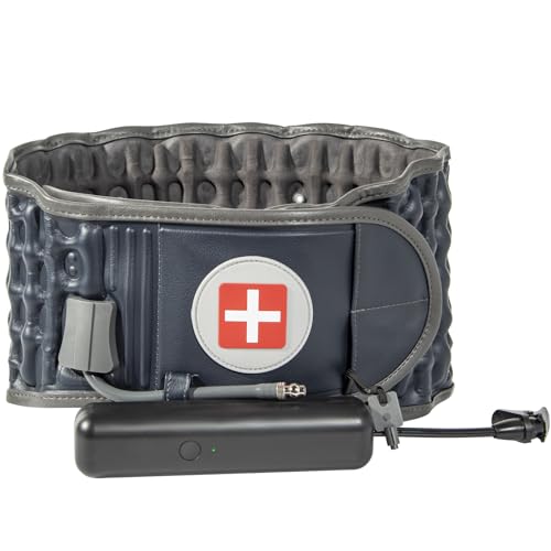 Decompression Belt with Elec. Pump, Inflatable Back Brace, Blue - color: Blue