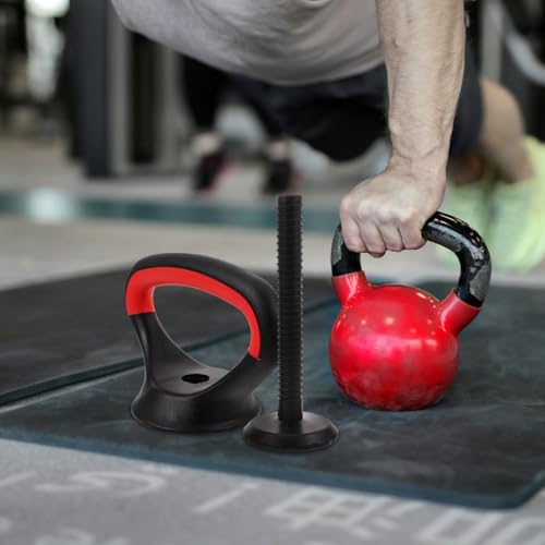 Adjustable Kettlebell Handle for Weight Plates, Portable Dumbbell Converter for Strength Training Kettlebells, Heavy Duty Kettle Grip for Home Gym Workout