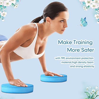 3 Pcs Foam Pad Balance Mat Pad Soft Yoga Stability Trainer mat for Physical Therapy Rehabilitation Core Strength Training Device for Women Men