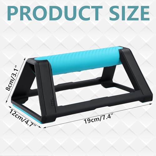 2 Push Up Handles, Non-Slip Paralletes, Push-Up Stand with Rubber Base, Ergonomic Push Up Bars, Parallet Bars, Strength Training Equipment for Calesthenics Handstand Pushups
