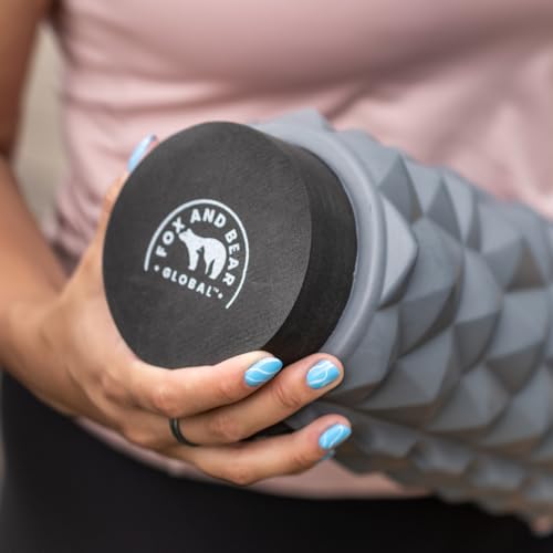Foam Roller 13″ -Compact Massage Roller for Hands, Feet & Legs, Deep Tissue Relief, Travel-Friendly, Small EVA Muscle Roller (Black) - color: Black