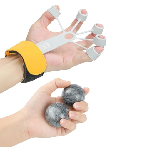Excellent Hand Exerciser with Wrist Support, Stress Balls for Adults，Exerciser Balls, Physical Therapy Equipment, Grip Strength Trainer,Hand Strengthening Devices(4PCS)