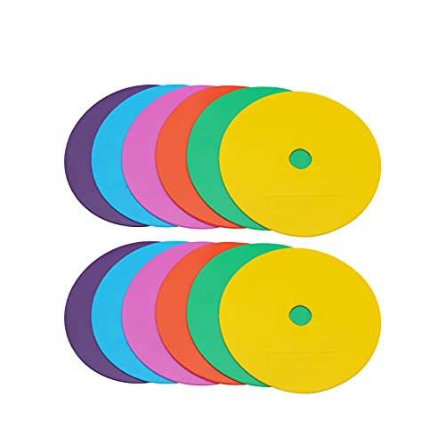 6inch Non-Skid Flat Cone Spot Markers for Sports Speed Agility Training