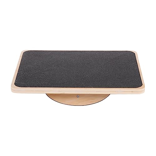 BESPORTBLE Wobble Board for Home Twist Balance Training Mat Advertising Board Barbell Pad Steel Slant Board Skim Board Rack Signs Puzzle Board Poster Board Adjustable Dumbbell Sport Wooden