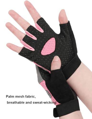 Breathable Workout Gloves for Women, Weight Lifting Gloves for Gym, Cycling, Exercise, Fitness and Training