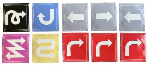Tumbl Trak Sticky Manipulatives - Non-Slip Velcro Carpet Marker - for Gymnastics and Cheer Agility Training